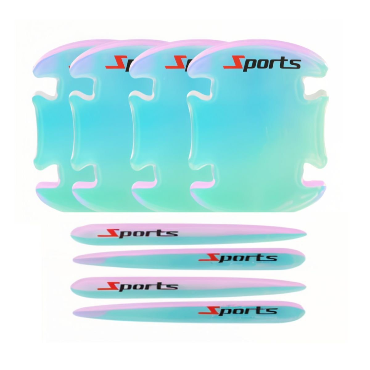 JET - Kit Protector De Manijas 8pcz Pegable Elegante Auto Camioneta