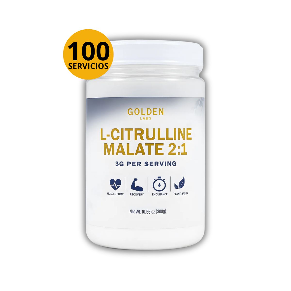 GOLDEN - CITRULLINE MALATE  CITRULINA MALATO 21-300G GOLDEN LABS