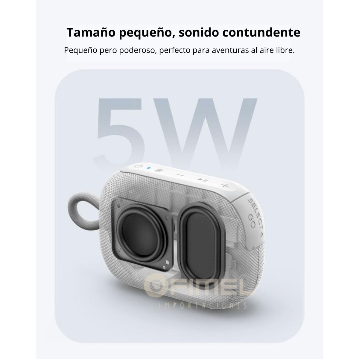 SOUNDCORE - Parlante Soundcore Select 4 Go A31X1121 Bluetooth IP67 5W RMS 20h Blanco