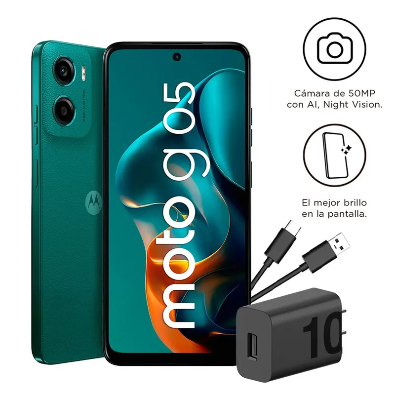 MOTOROLA - Smartphone Moto G05 4+64Gb Verde Profundo