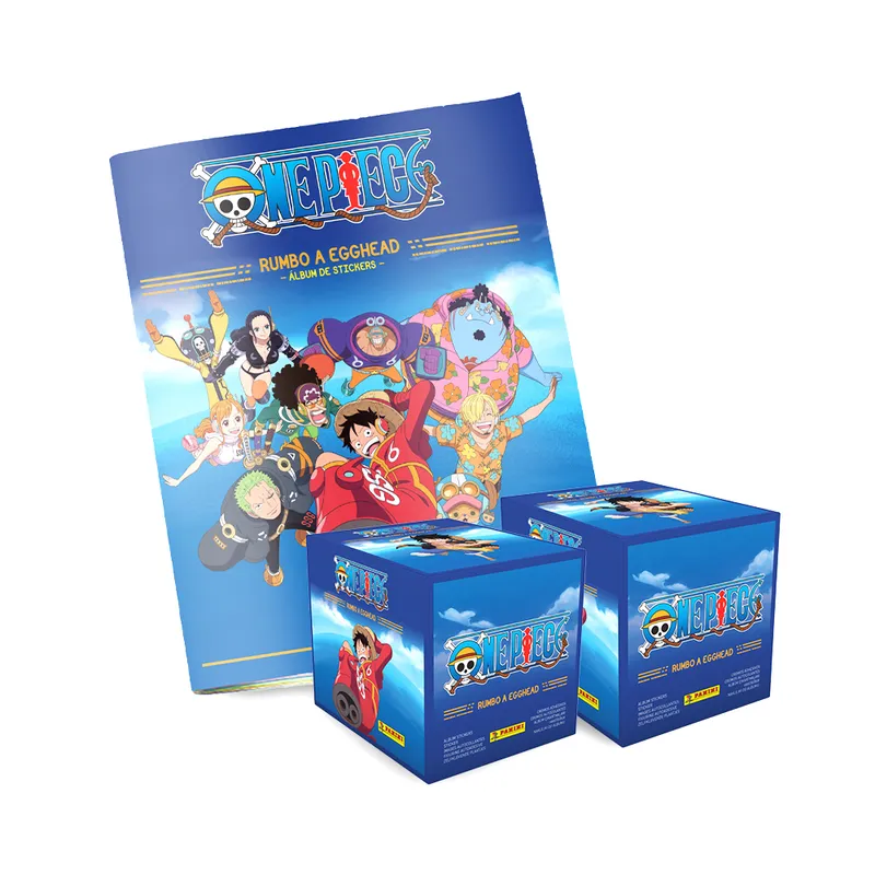 PANINI - ALBUM ONE PIECE, ALBUM TAPA BLANDA + 2 PAQUETONES (100 SOBRES)