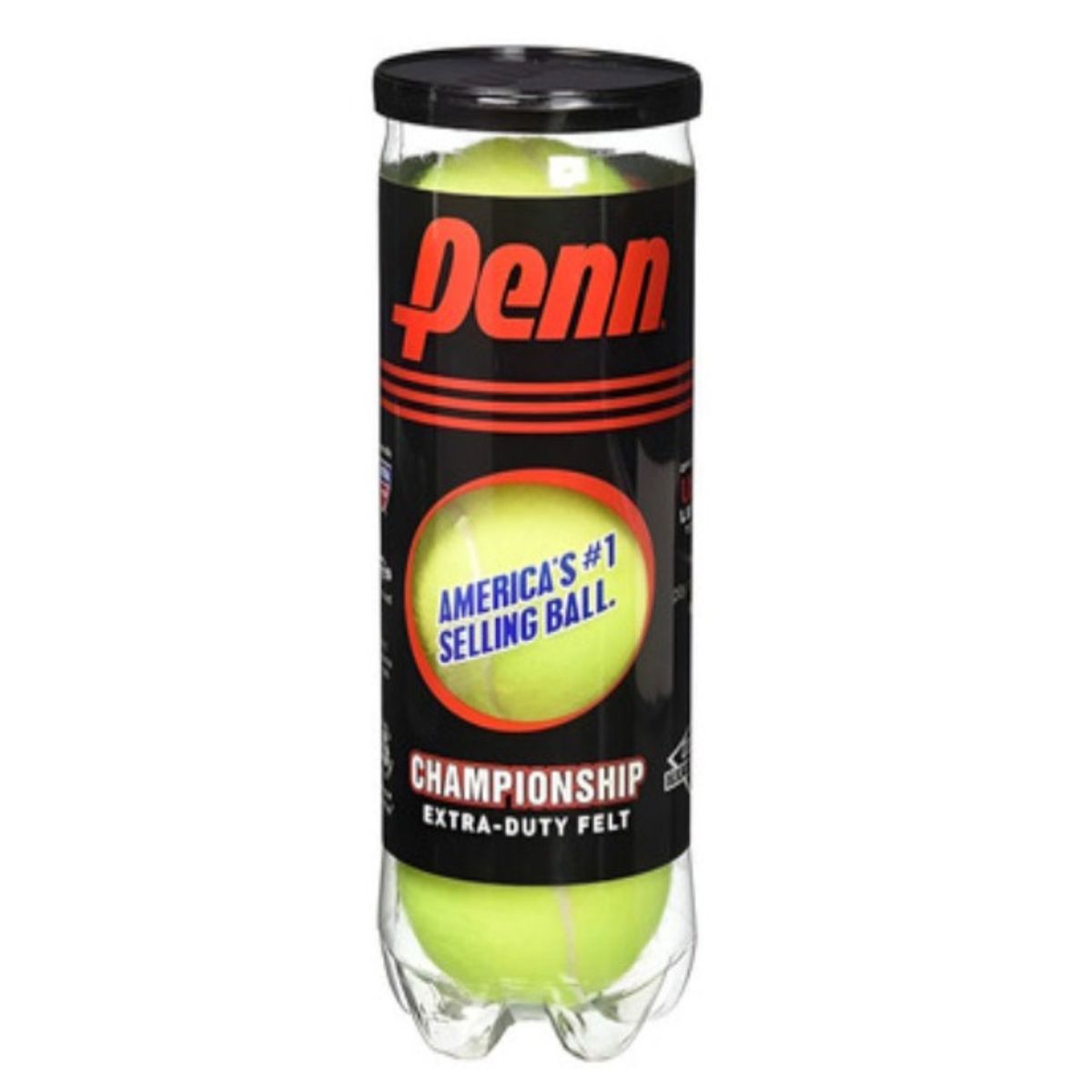 PEAK - Pelota de tennis PENN americano PACK DE 3 UNIDADES