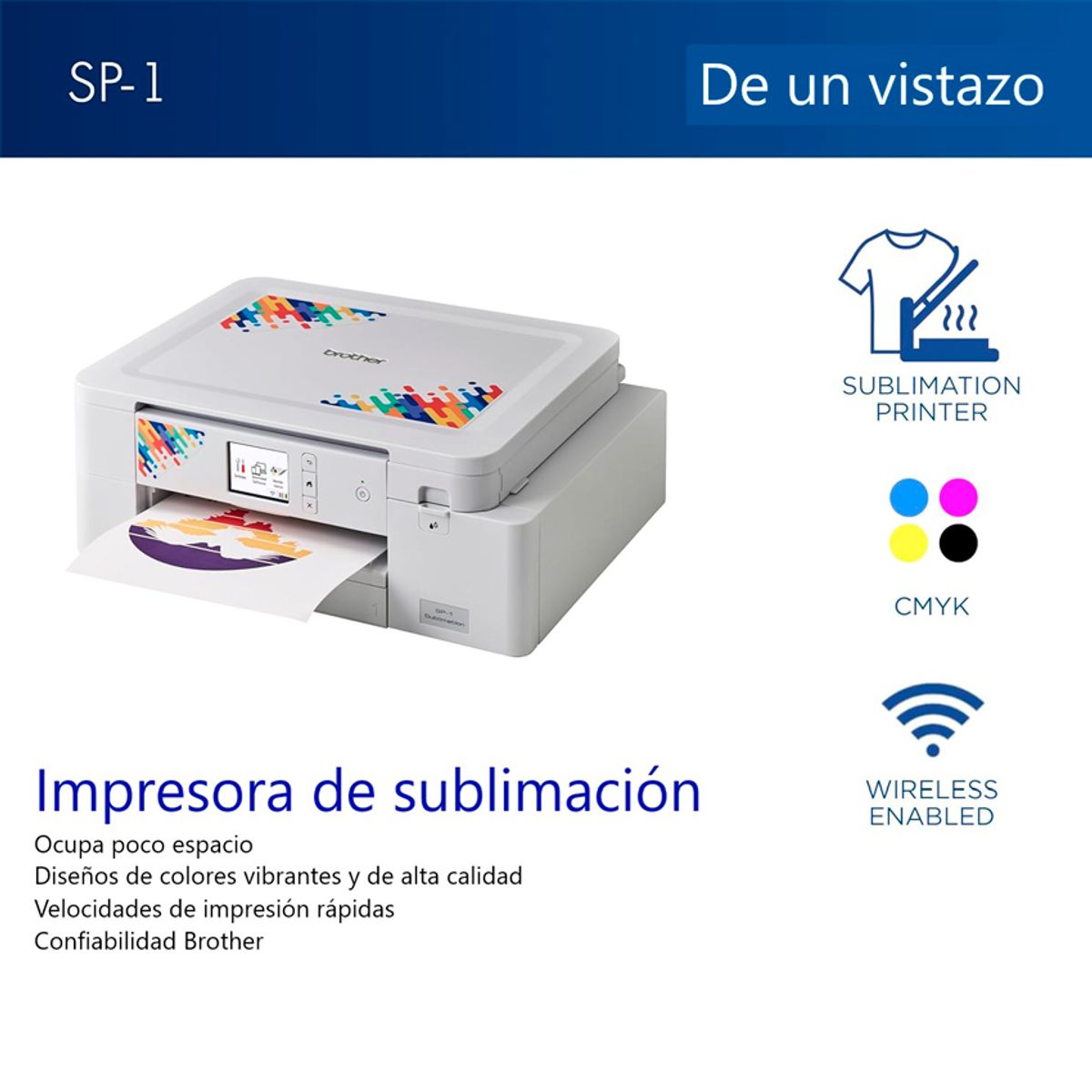 BROTHER - Impresora Brother SP-1 WiFi para Sublimación Formato A4