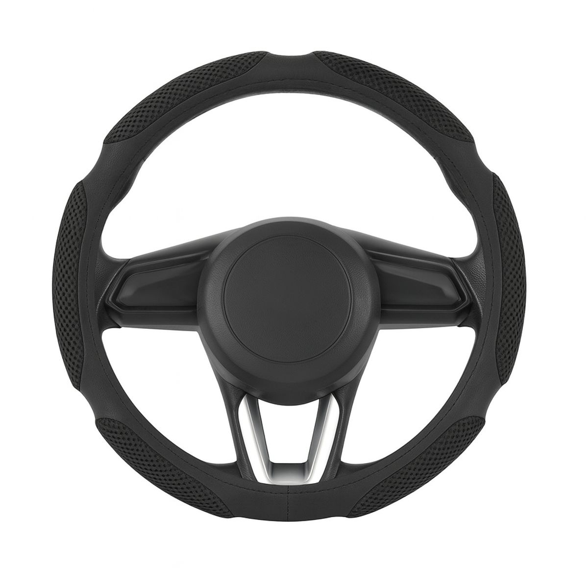 JET - Funda Cubre Volante Forro De Timon Elegante Universal Negro