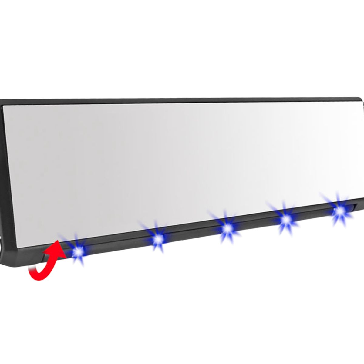 JET - Espejo Retrovisor Panoramico Con Luz Led Azul Elegante