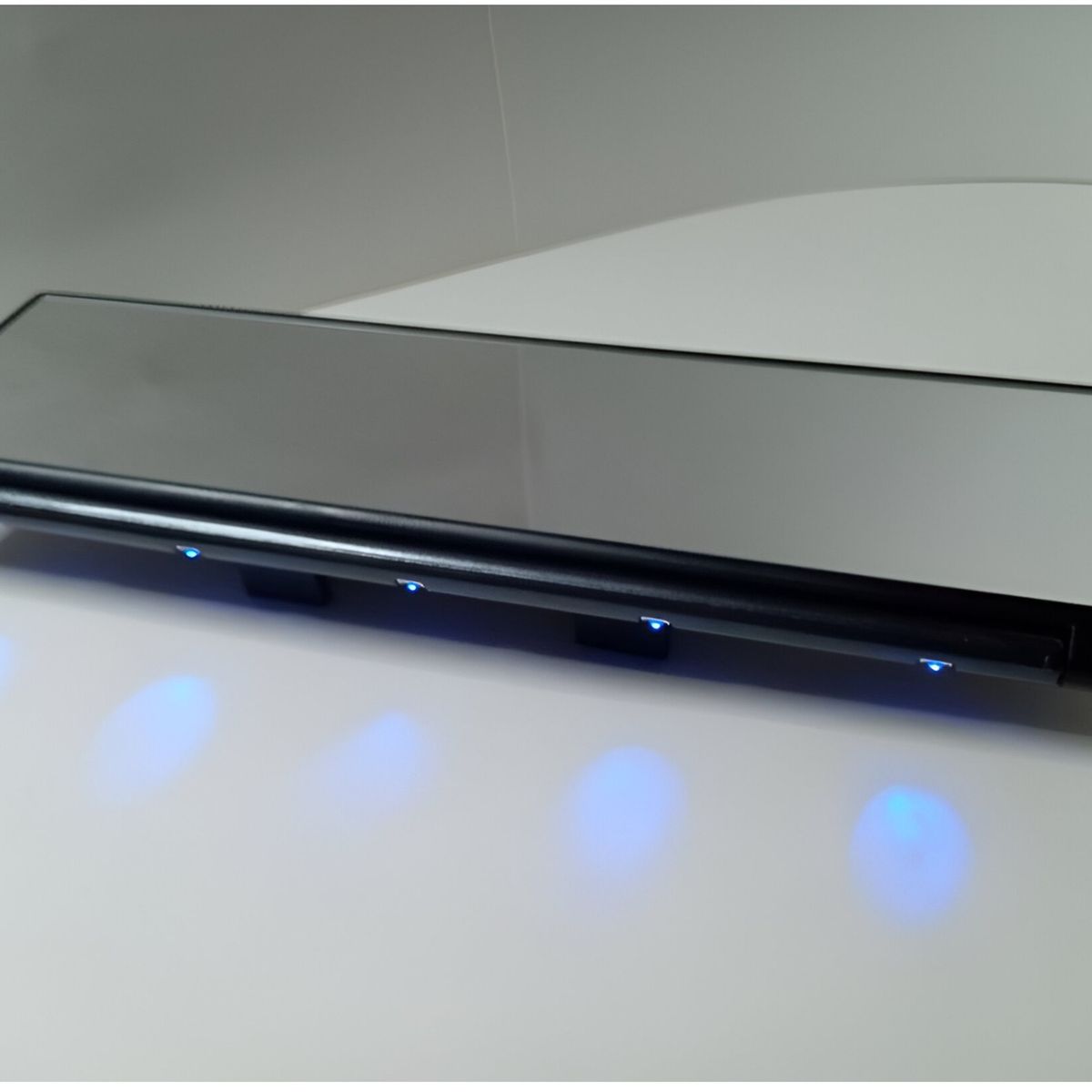 JET - Espejo Retrovisor Panoramico Con Luz Led Azul Elegante