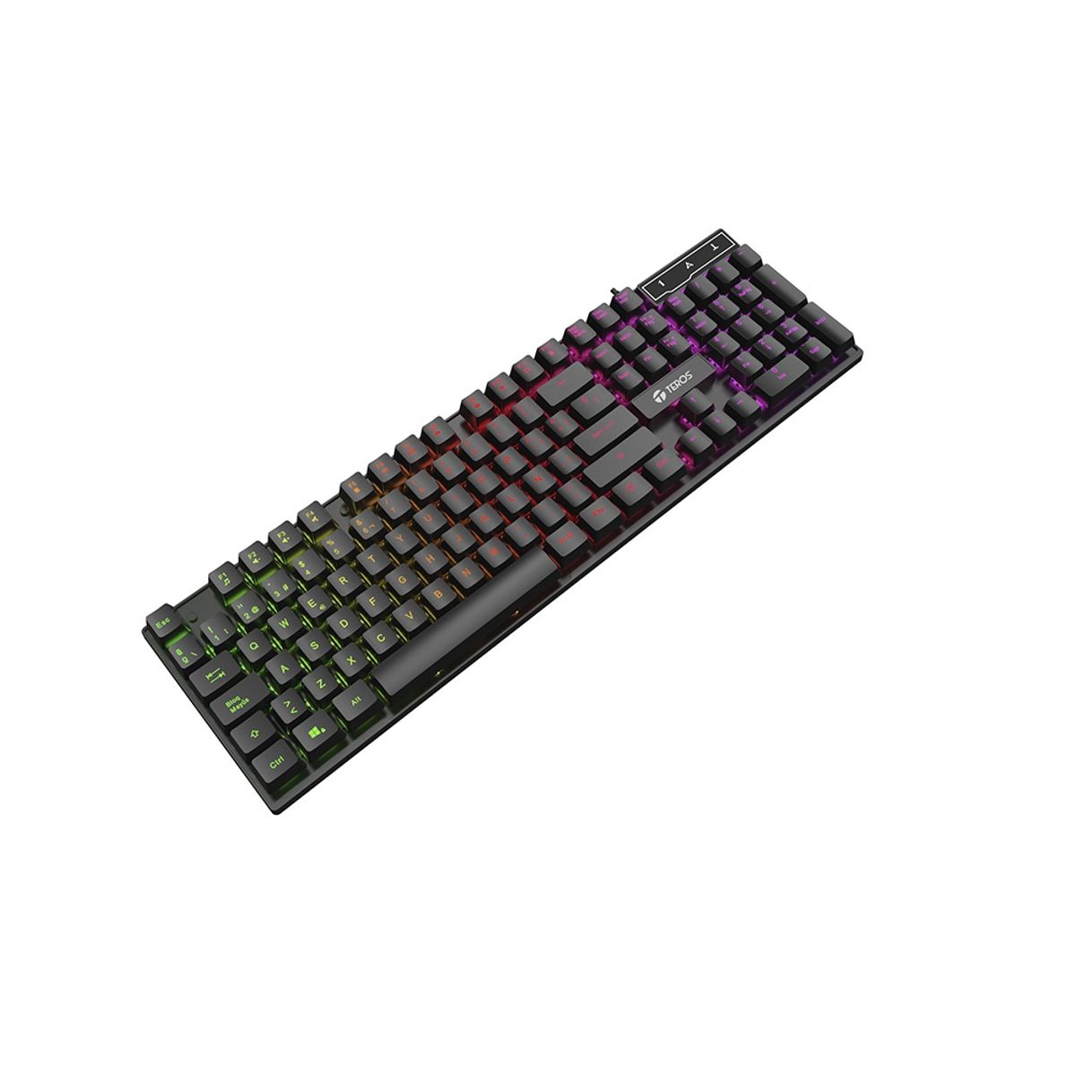 TEROS - Teclado Gamer TEROS TE-4072G RGB USB Negro