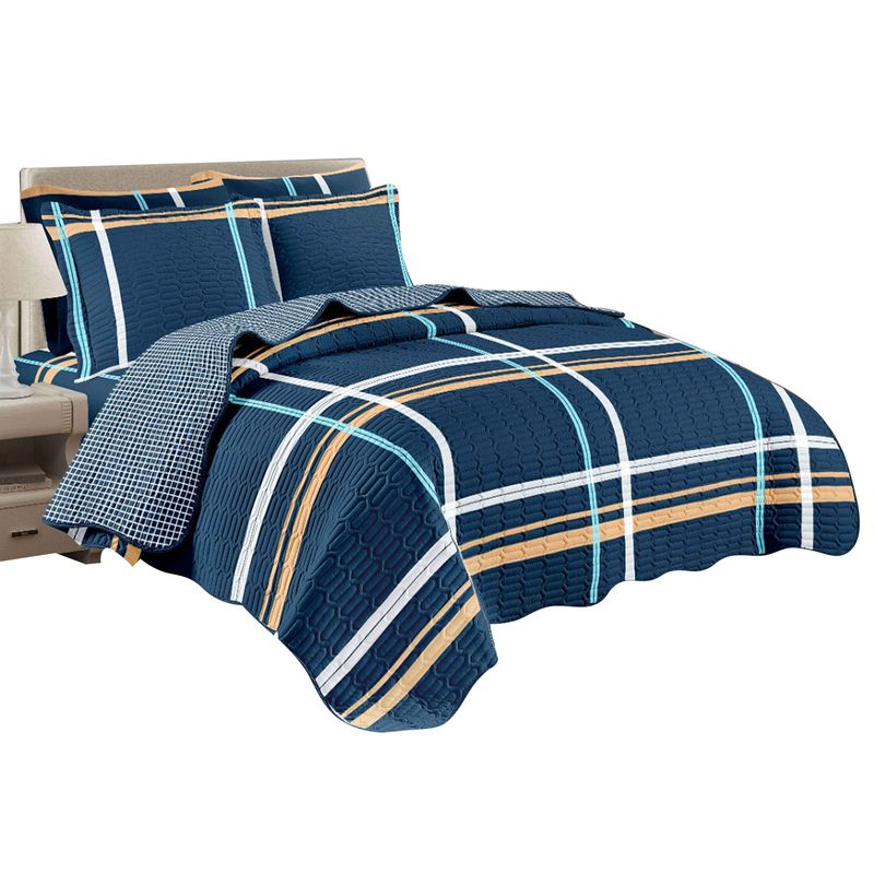 GOLDSUN - Cubrecama 2Plz - 7 Piezas G-1