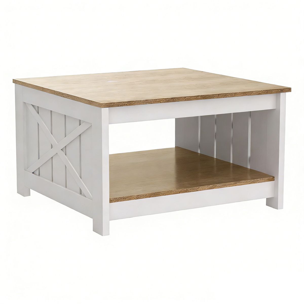 ELEMENT DESIGN - Mesa de Centro para Sala Minimalistas MDF Rectangular 80x80x46cm