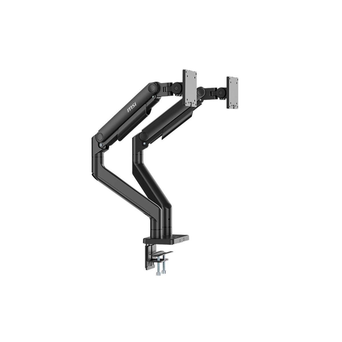 MSI - Brazo Soporte Dual MSI MAG MT201D para monitores de estructura robusta y facil montaje