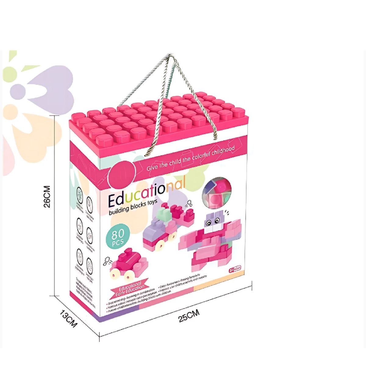 GENERAL - BLOQUES DE CONSTRUCCIÓN EDUCATIVO 80 PCS