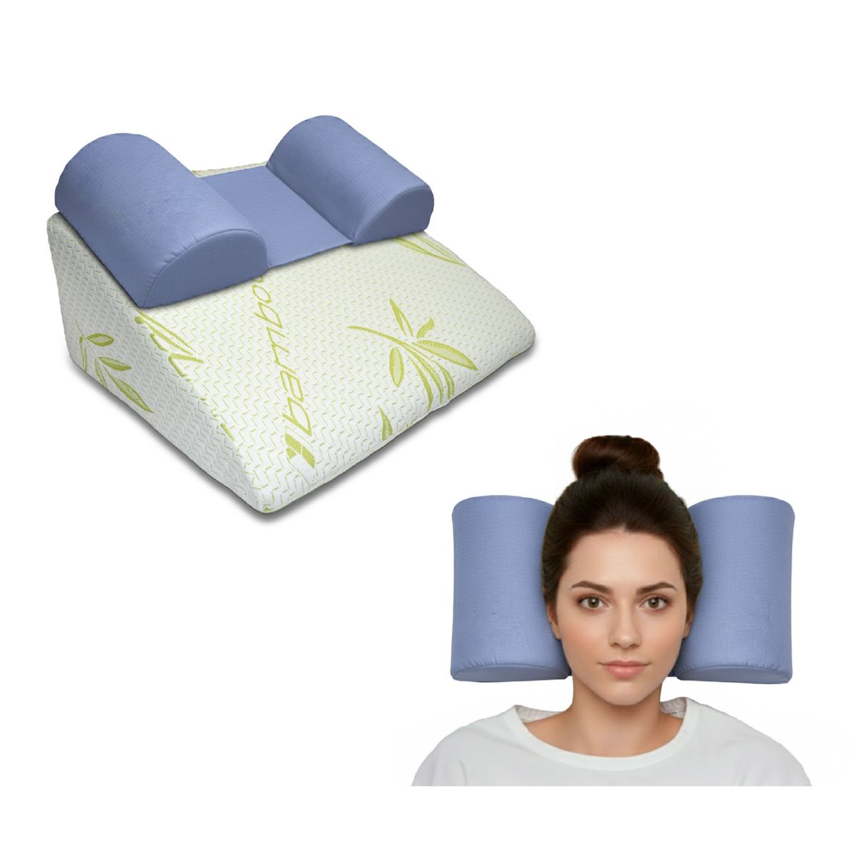 TERAFLEX - COJIN ANTIREFLUJO Y ALMOHADA ANTIARRUGAS MEMORY FOAM TERAFLEX