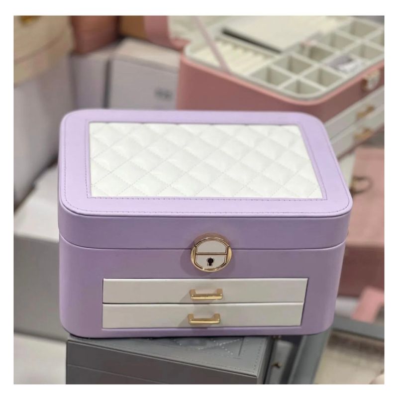 GENERICO - JOYERO MULTIFUNCIONAL, JOYERO 3 NIVELES DE GRAN CAPACIDAD para COLLAR ANILLO PULSERA