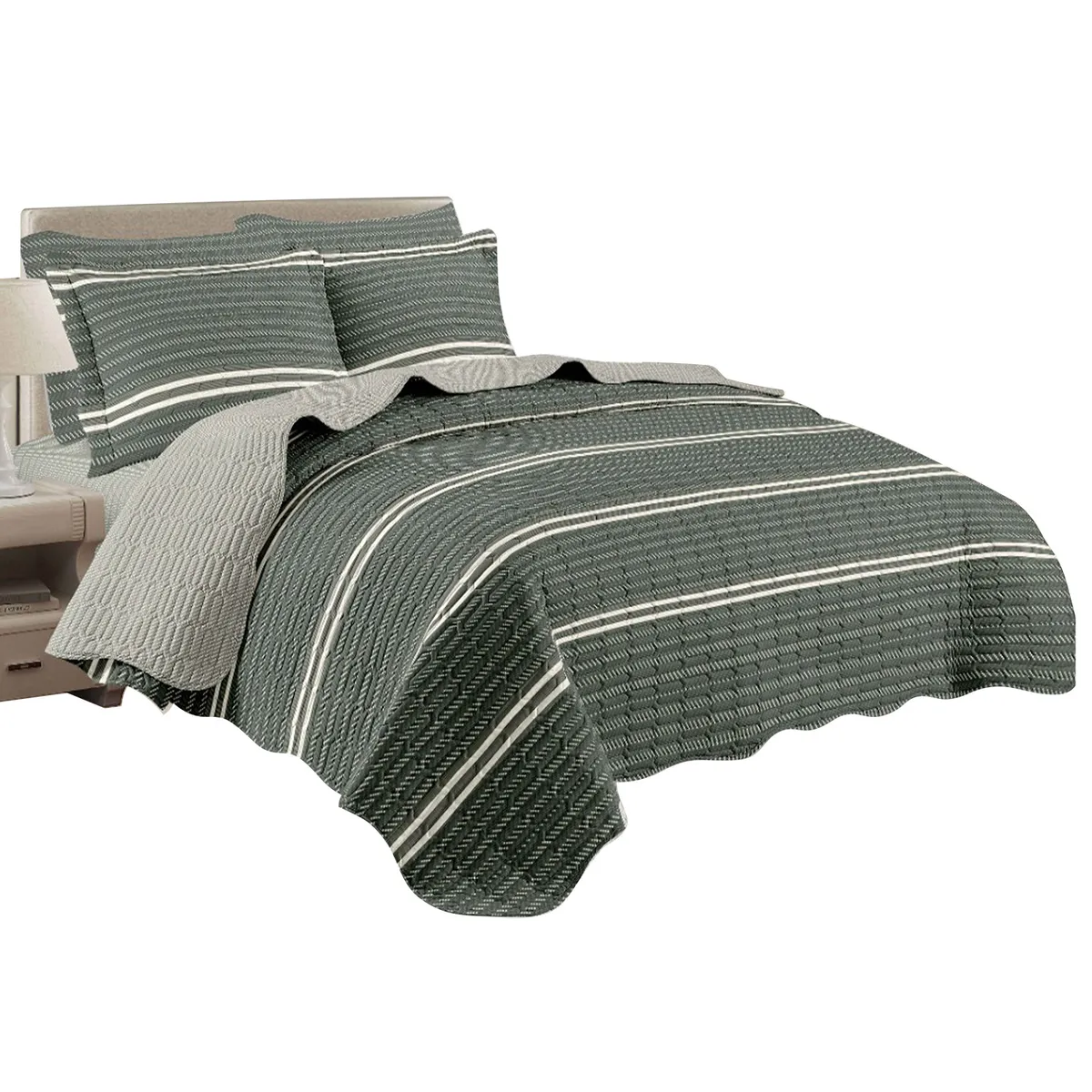 GOLDSUN - Cubrecama 2Plz - 7 Piezas G-2