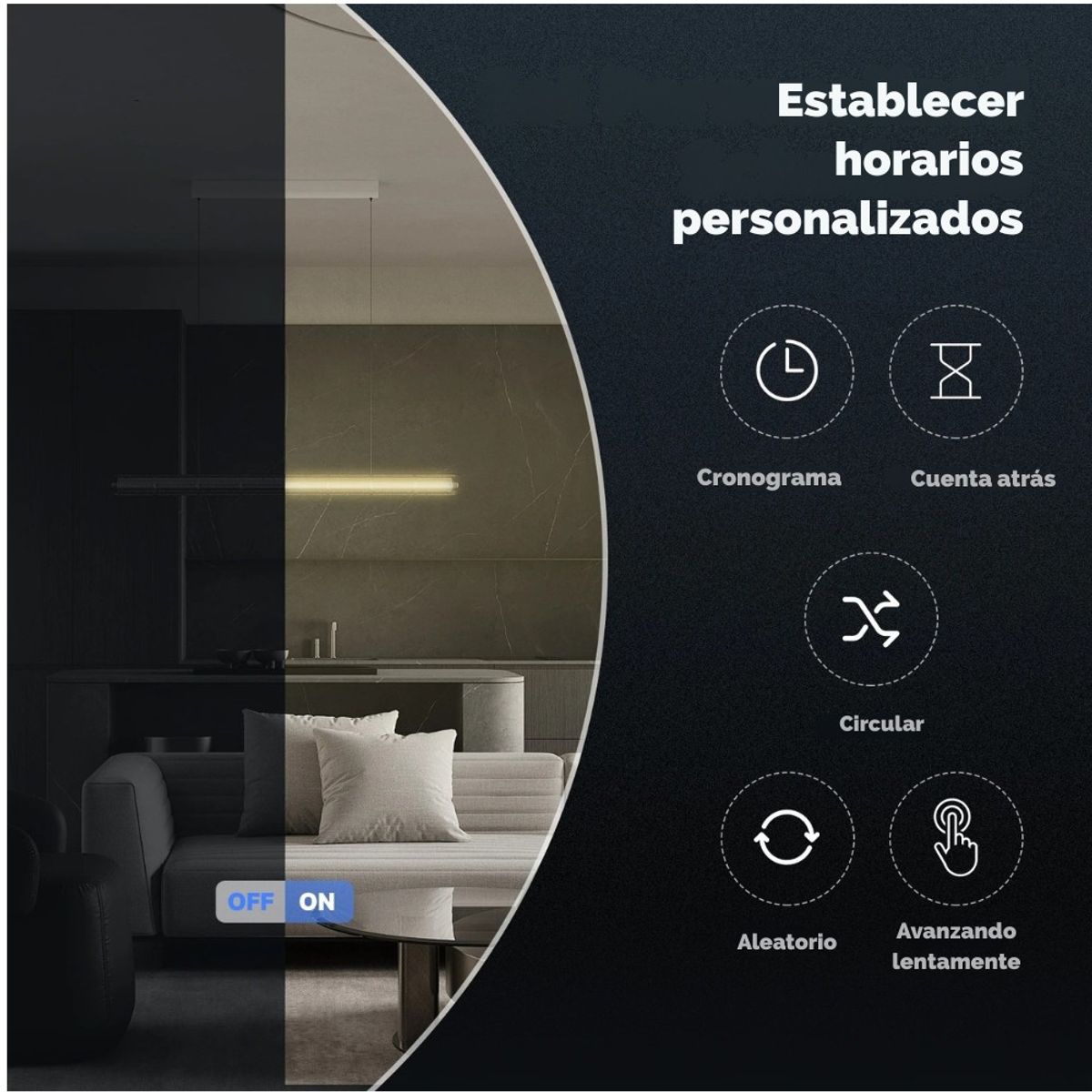 GENERICO - Interruptor Inteligente MOES ZigBee con Vidrio Táctil 2 Botón