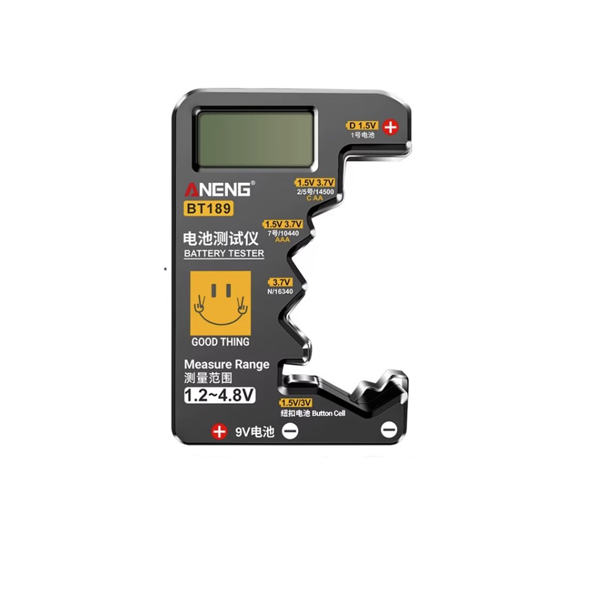 ANENG - Medidor Tester Batería Probador Pilas ANENG BT189 Universal Medidor de Voltaje Carga
