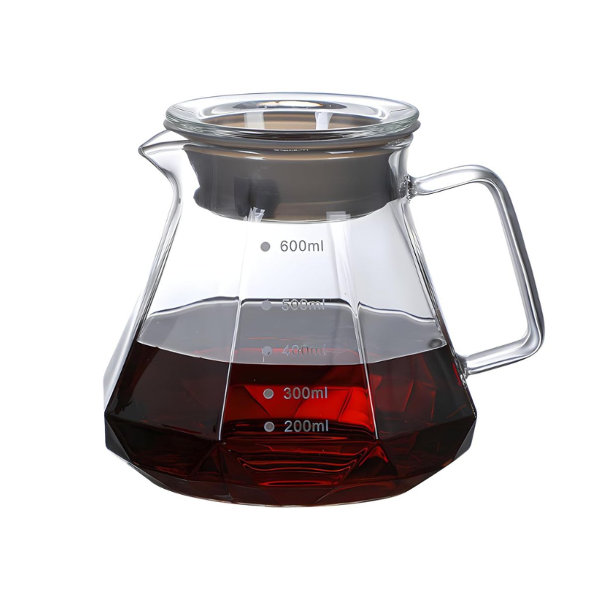 GENERICO - KIT dripper  v60  + jarra de café 600ml GRATIS filtro de papel