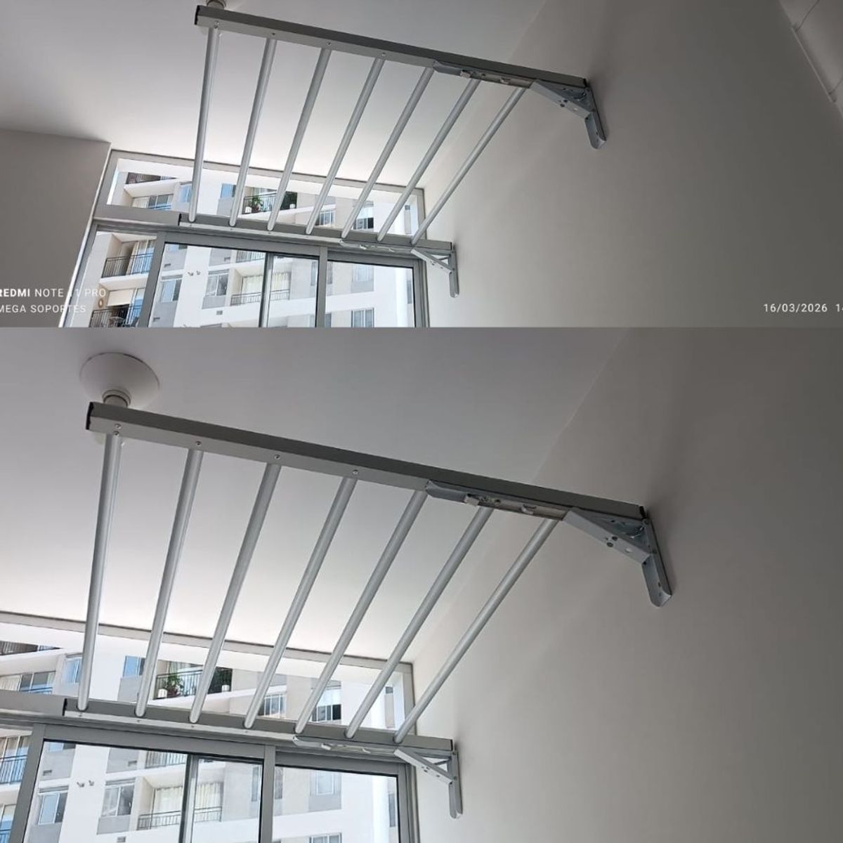 NACIONAL - Tendedero Abatible de1m  Aluminio de alta calidad