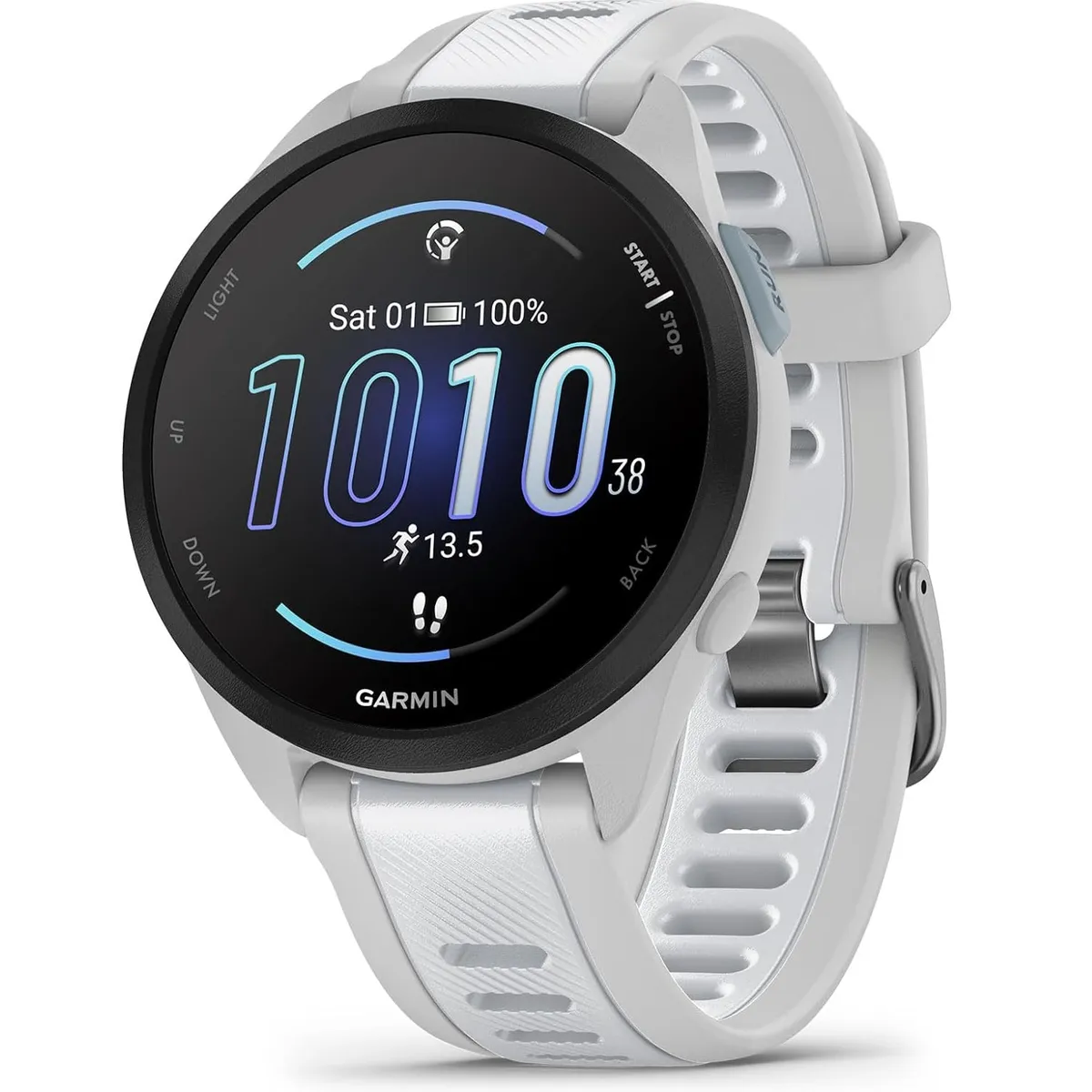 GARMIN - Garmin Forerunner 165 GPS Running Smartwatch - Whitestone