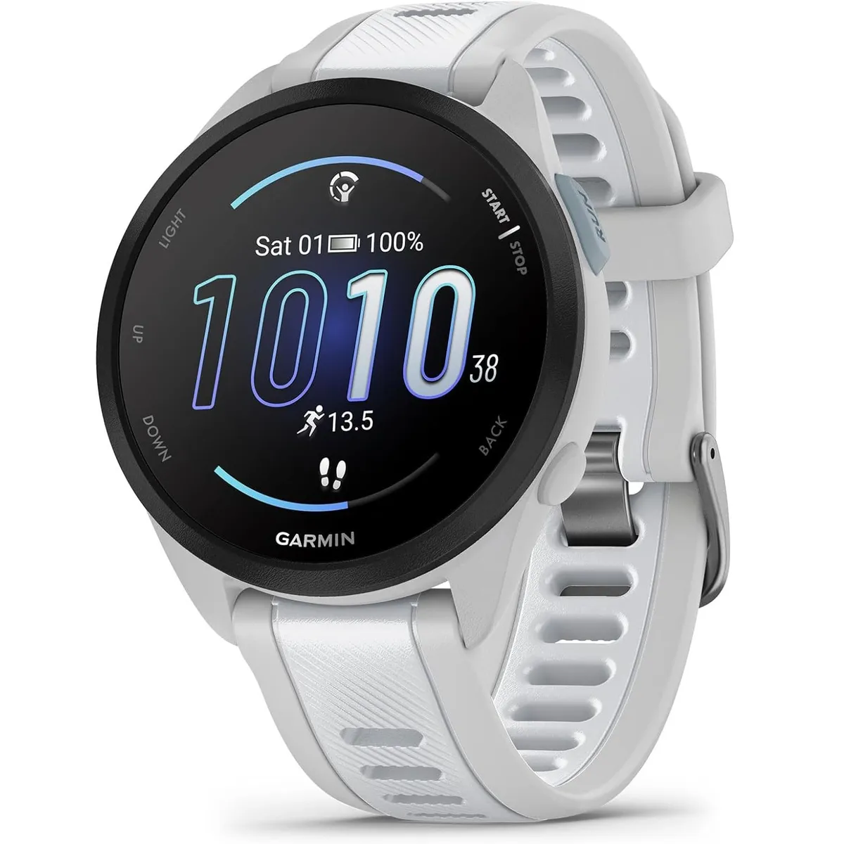 GARMIN - Garmin Forerunner 165 GPS Running Smartwatch - Whitestone