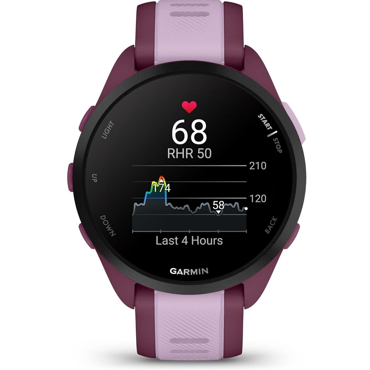 GARMIN - Garmin Forerunner 165 Music Running Smartwatch - Berry