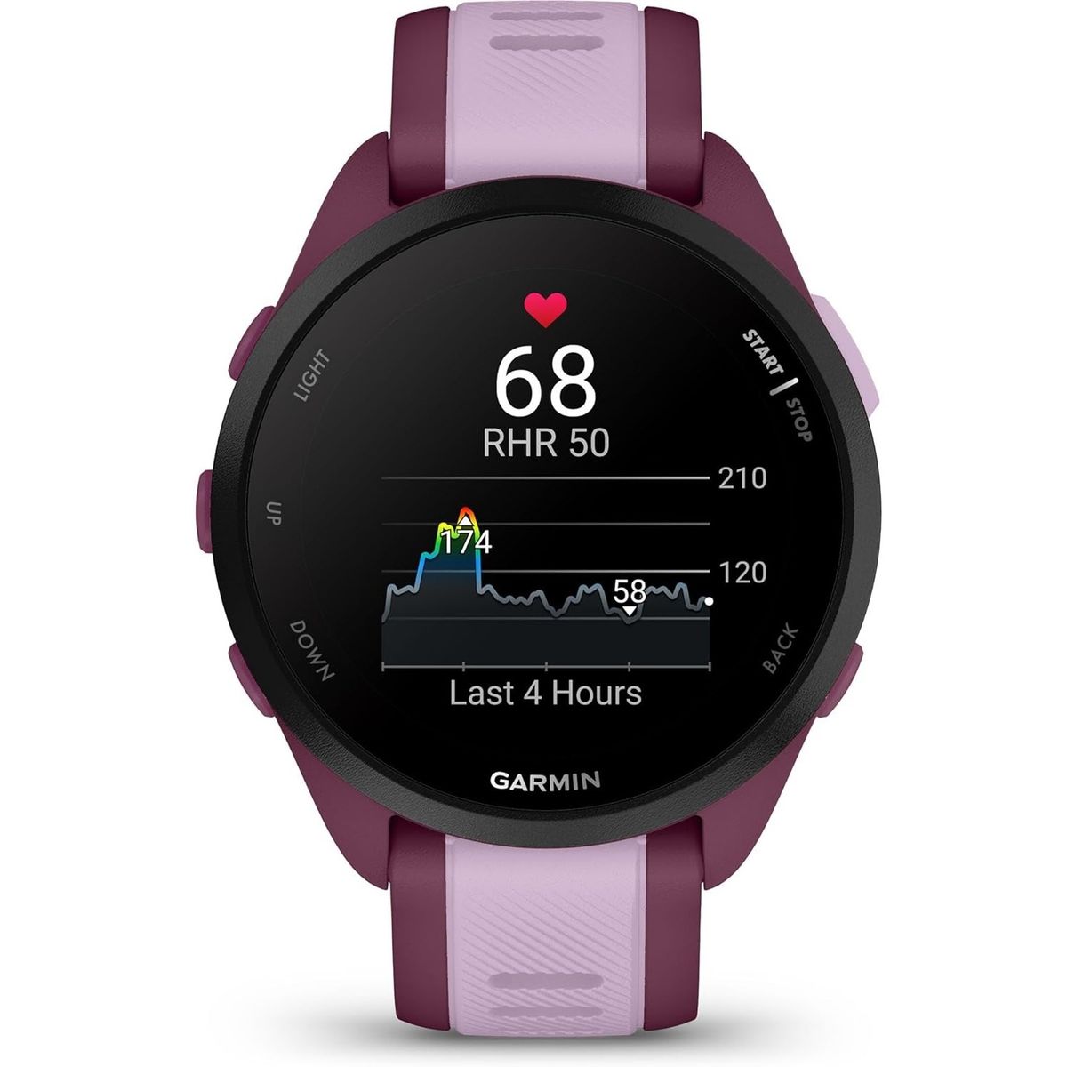 GARMIN - Garmin Forerunner 165 Music Running Smartwatch - Berry