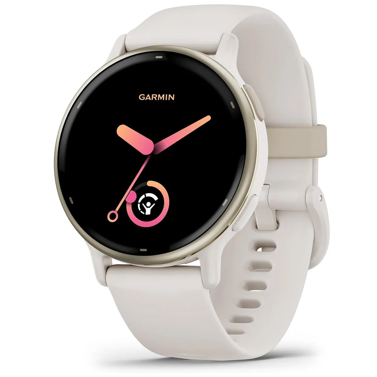 GARMIN - Garmin Vívoactive 5 GPS Smartwatch - Ivory/ Cream Gold