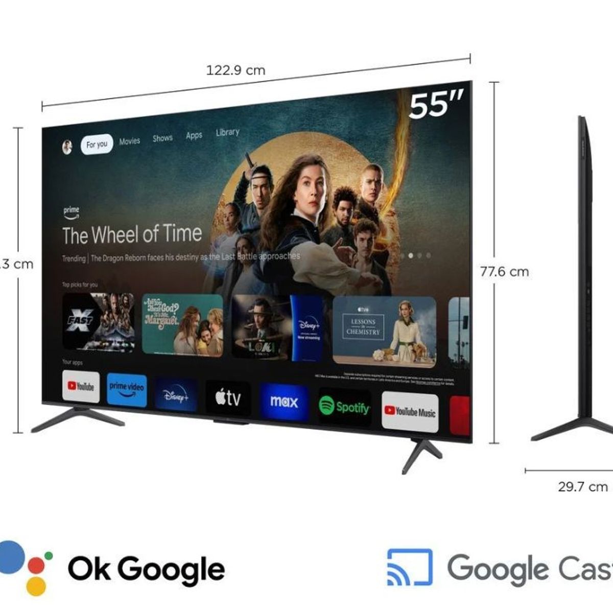 TCL - TELEVISOR SMART TV TCL 4K ULTRA HD 55 QLED C6K 55C6K