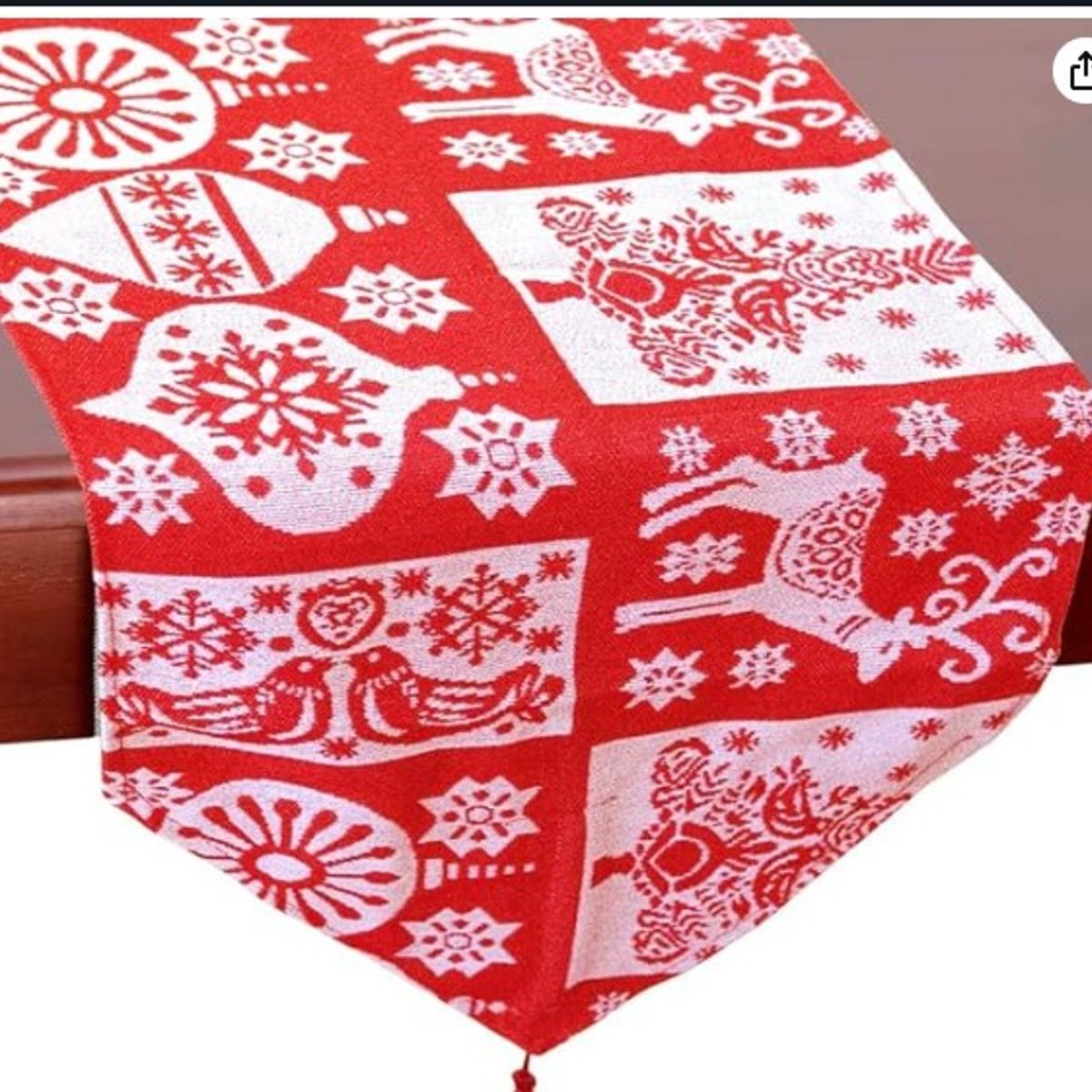 GENERICO - camino de mesa navideño ciervo