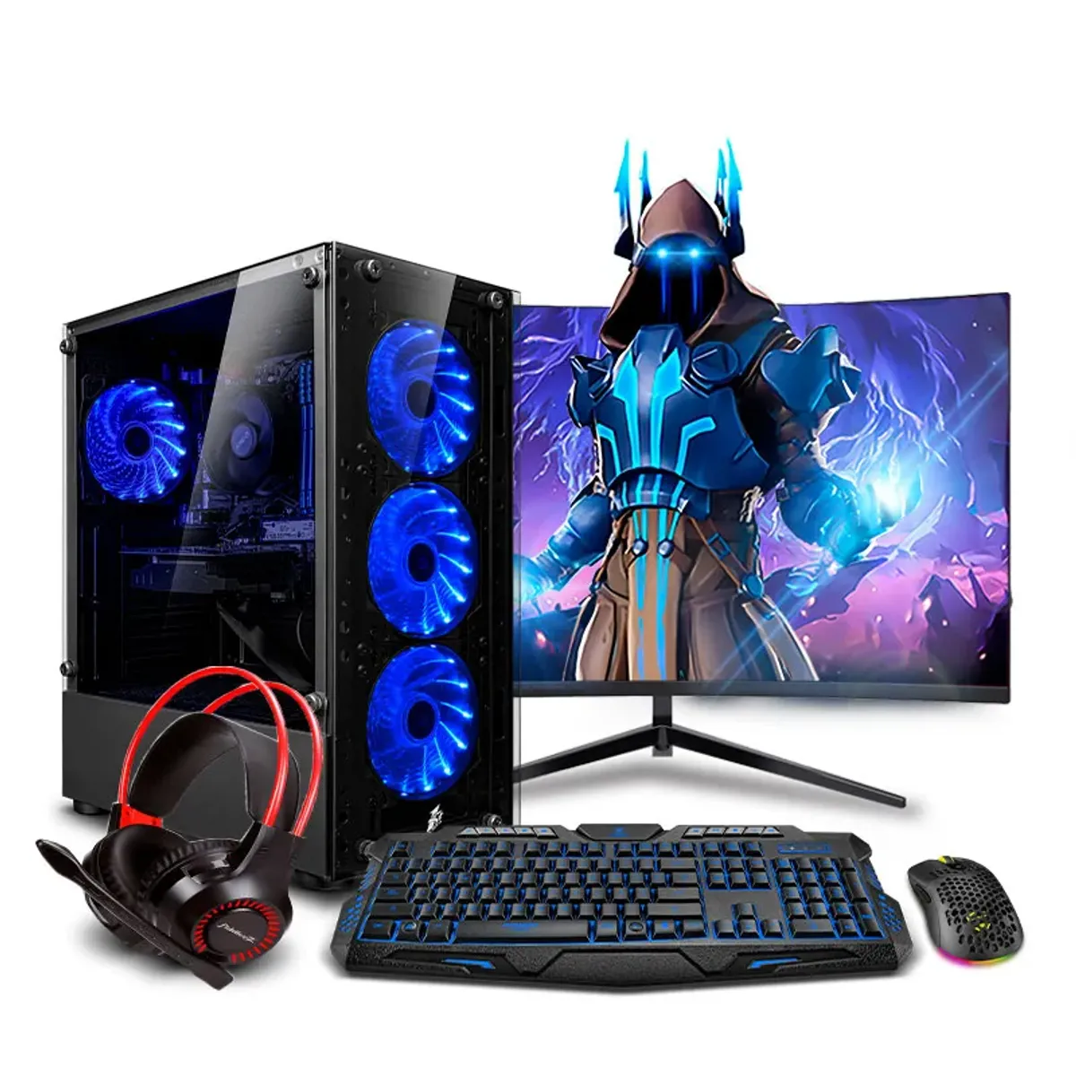 RYZEN - Pc Gamer AMD Ryzen 5 8500G 16gb DDR5 500GB 24 Mipclista BLUE COMPUTADORA