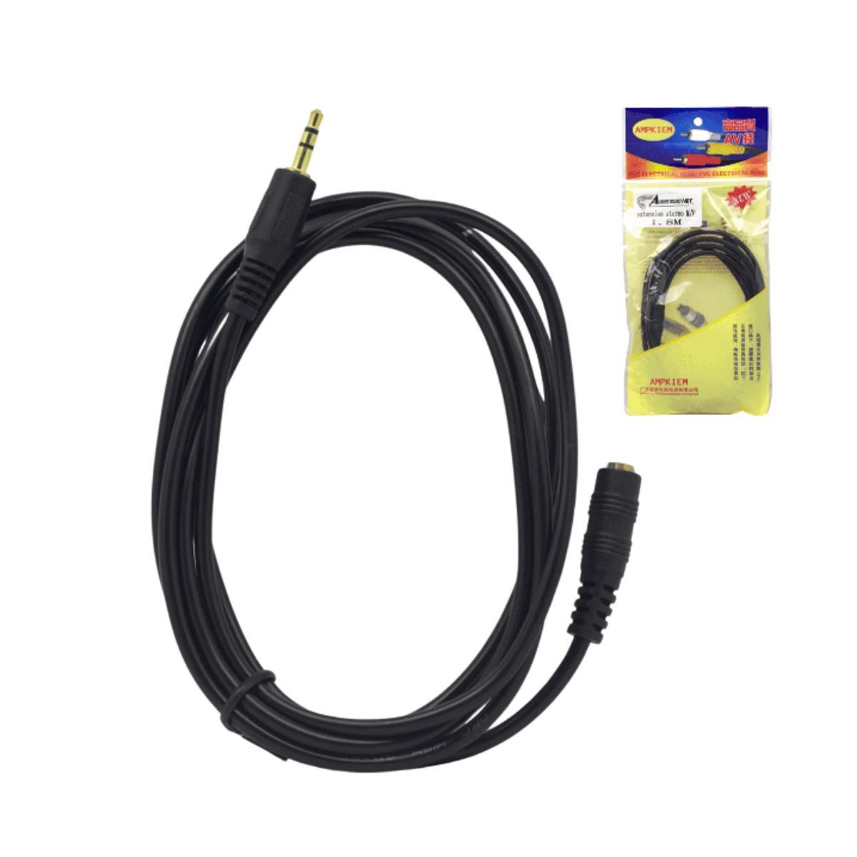 AMERICAN NET - Cable De Extensión Estéreo 35mm Macho A Hembra GP-380 AMERICAN NET