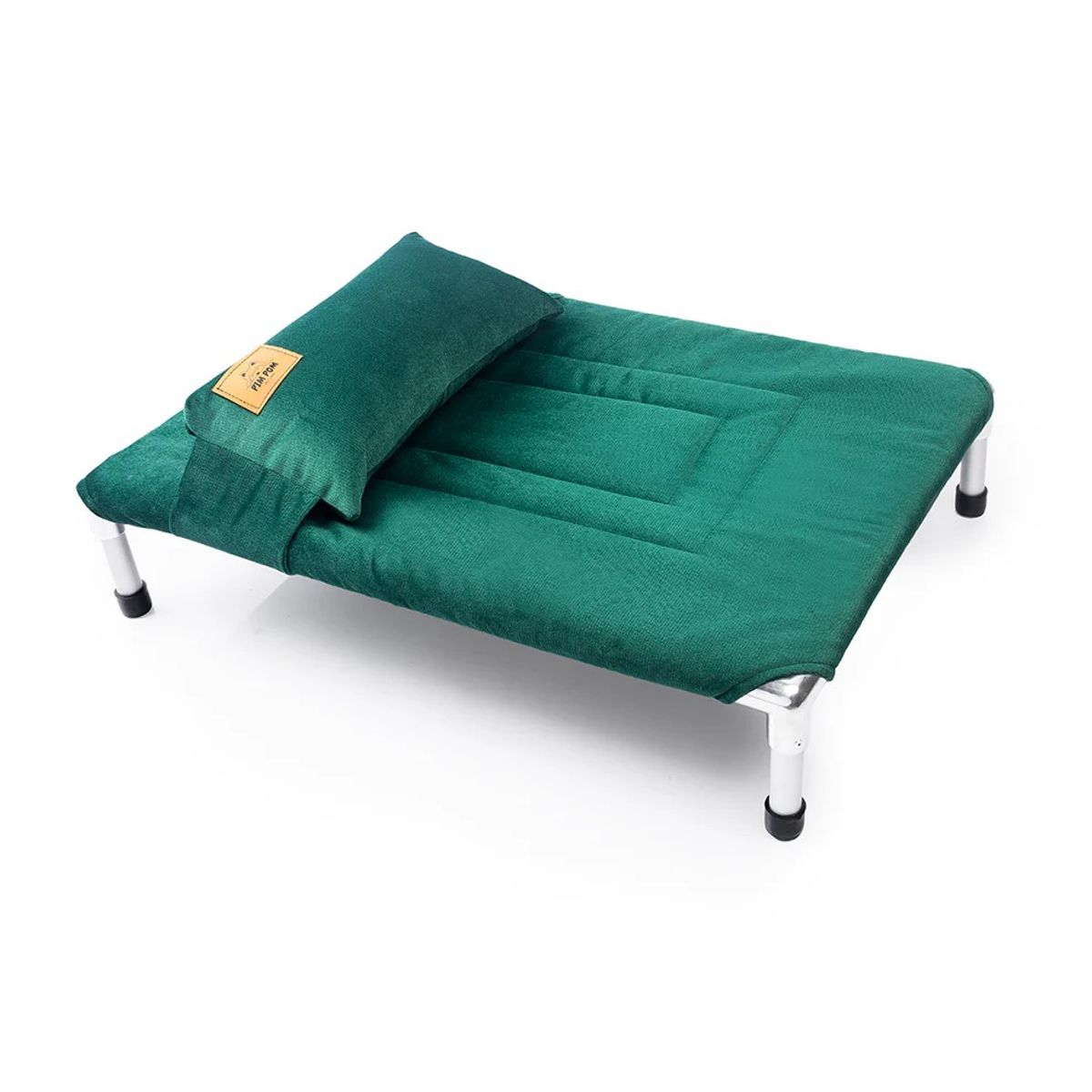 GENERICO - CAMA PARA PERRO TIPO HAMACA TELA TAPIZ TALLA L - VERDE + ALMOHADA DE REGALO