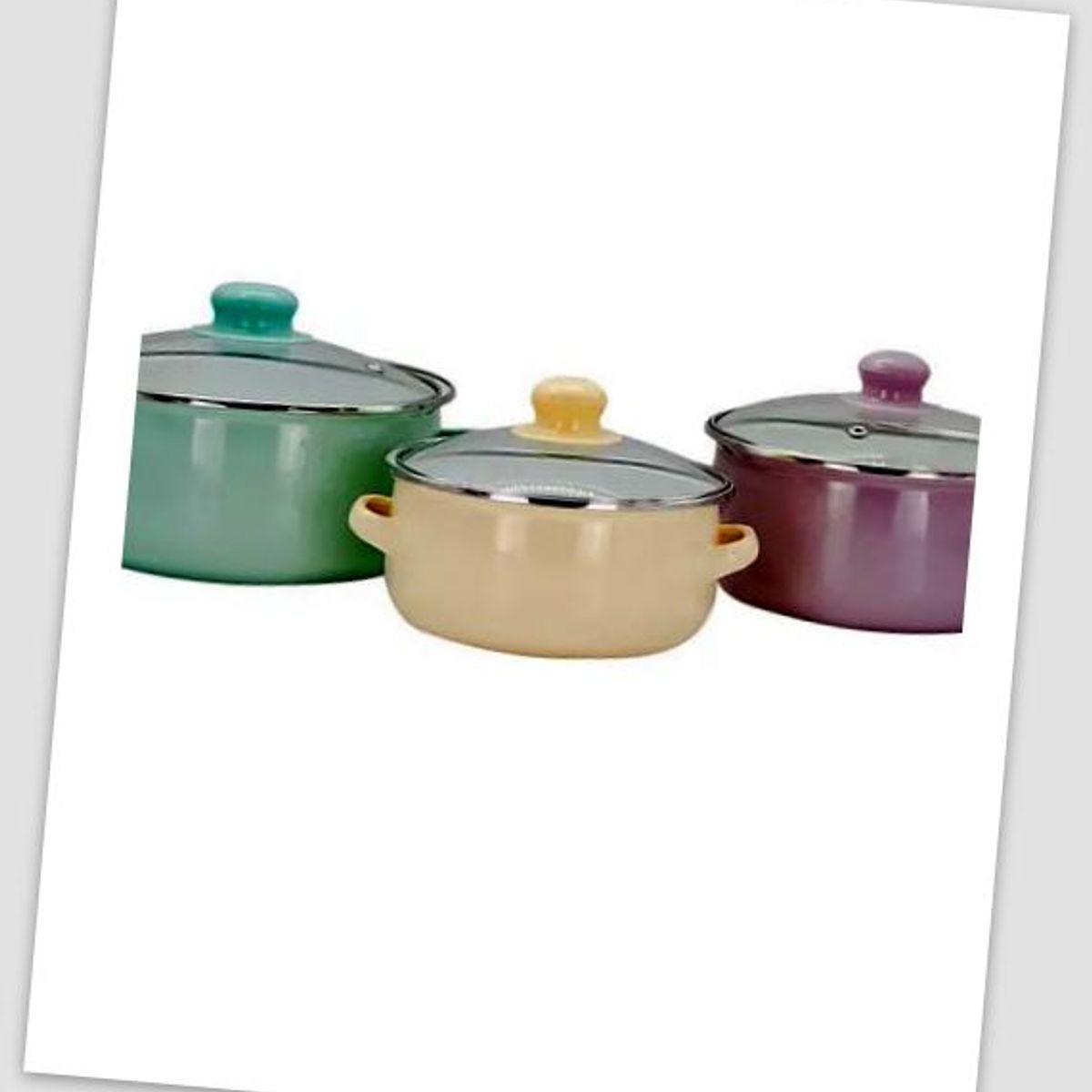 GENERICO - Ollas de Peltre set x3 560 ml, 870 ml y 1150 ml