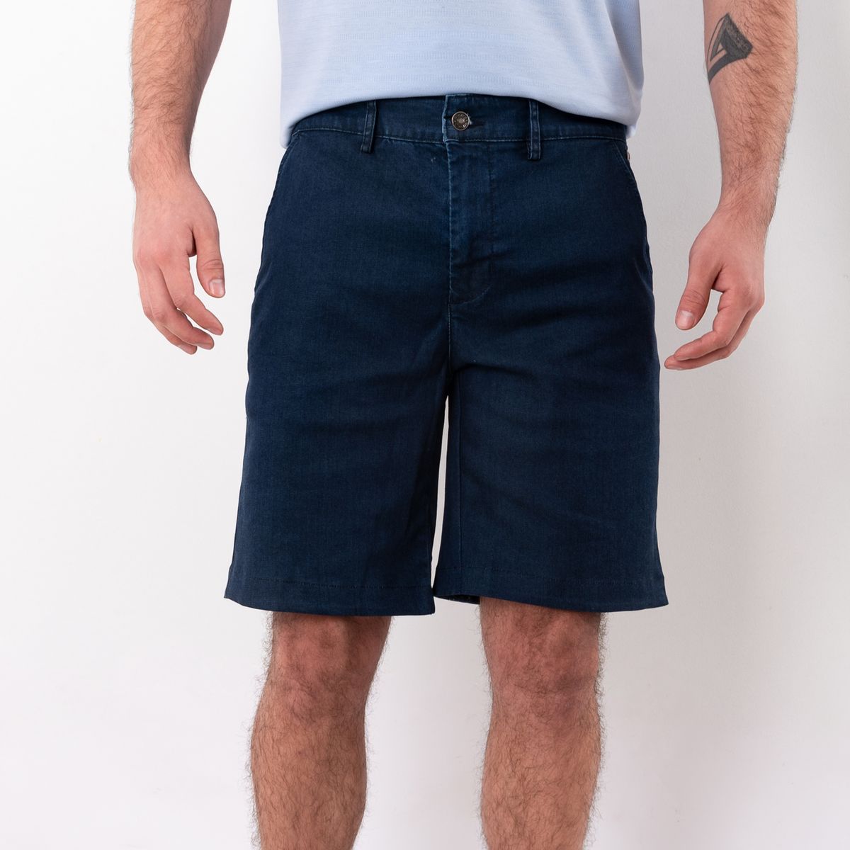 PIERRE CARDIN - BERMUDA DENIM ETQ AZUL SH-6221SHH