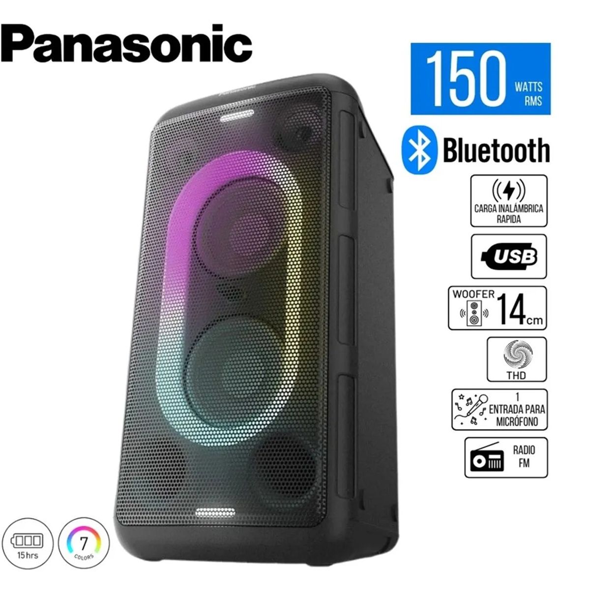 PANASONIC - Parlante Bluetooth Panasonic SC-BMAX10E-K 150W