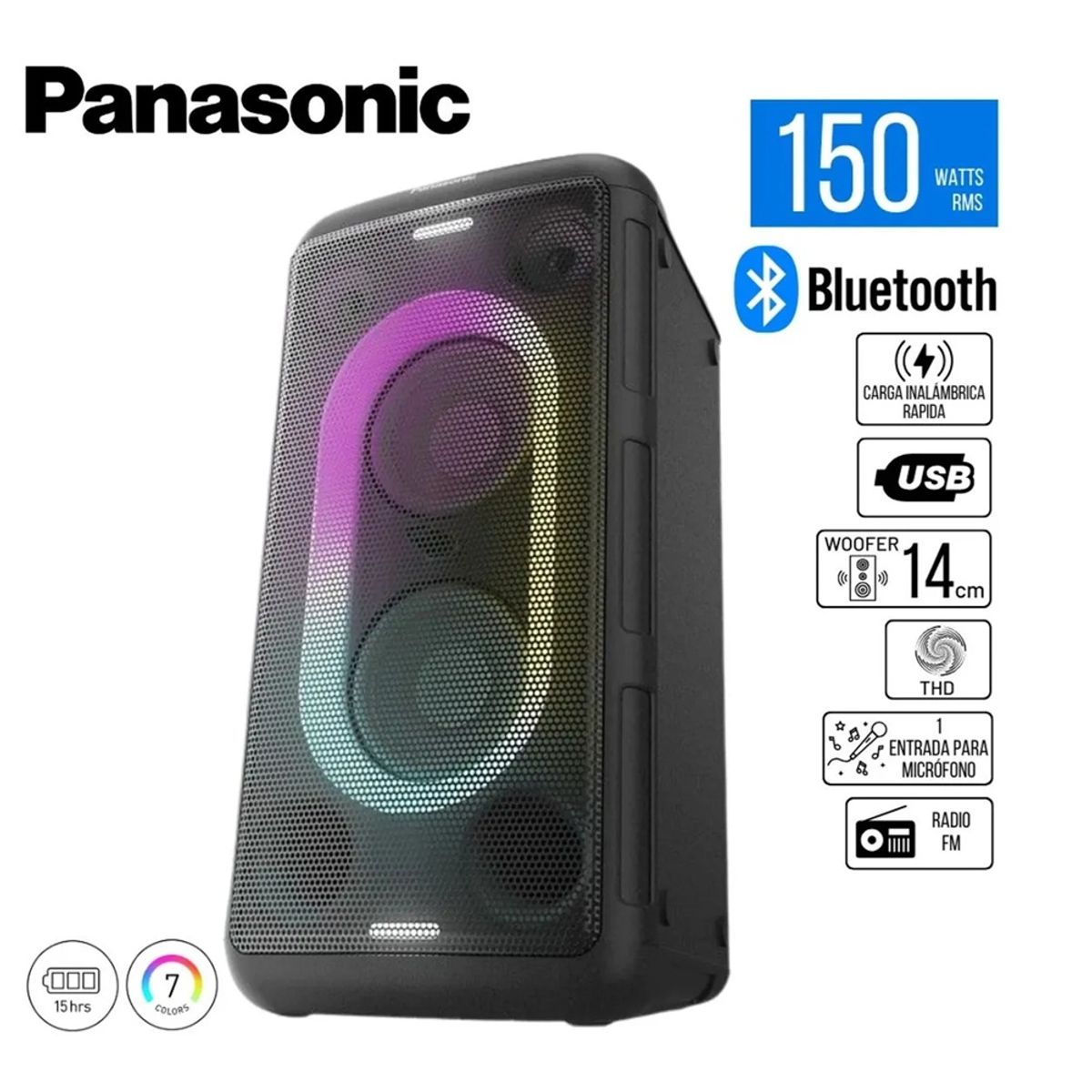 PANASONIC - Parlante Bluetooth Panasonic SC-BMAX10E-K 150W