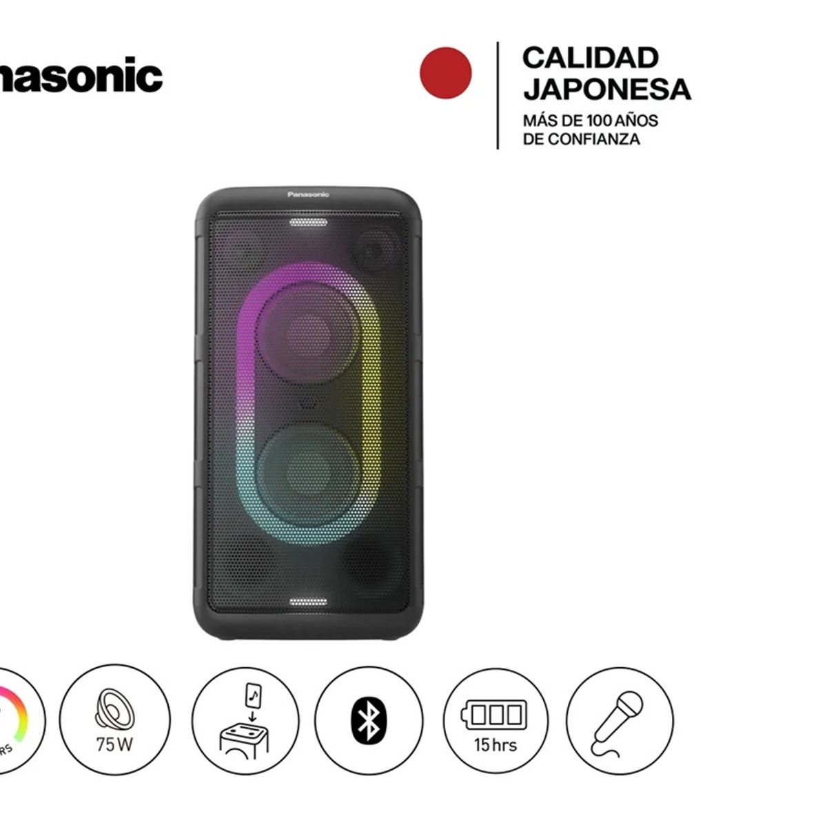 PANASONIC - Parlante Bluetooth Panasonic SC-BMAX10E-K 150W