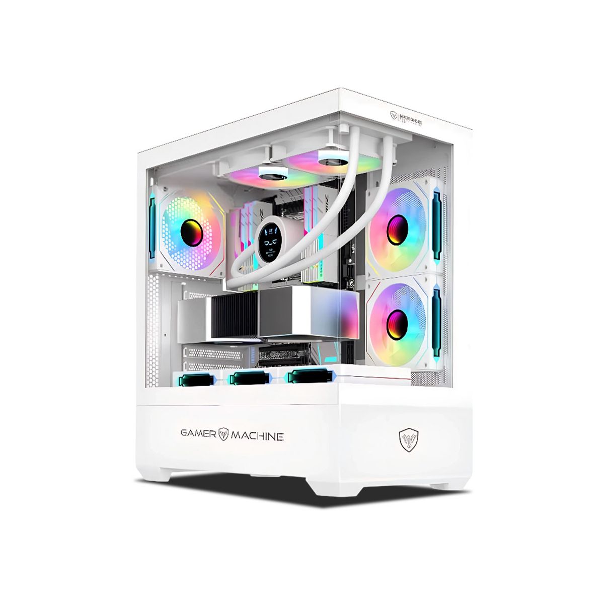 RYZEN - Pc Gamer AMD Ryzen 7 5700 32GB 500GB 24 RTX5050 8GB Mipclista PINK COMPUTADORA