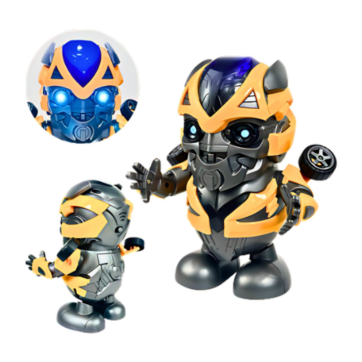 GENERICO - Juguete Interactivo Robot Bailarín Electrónico Transformers Bumblebee