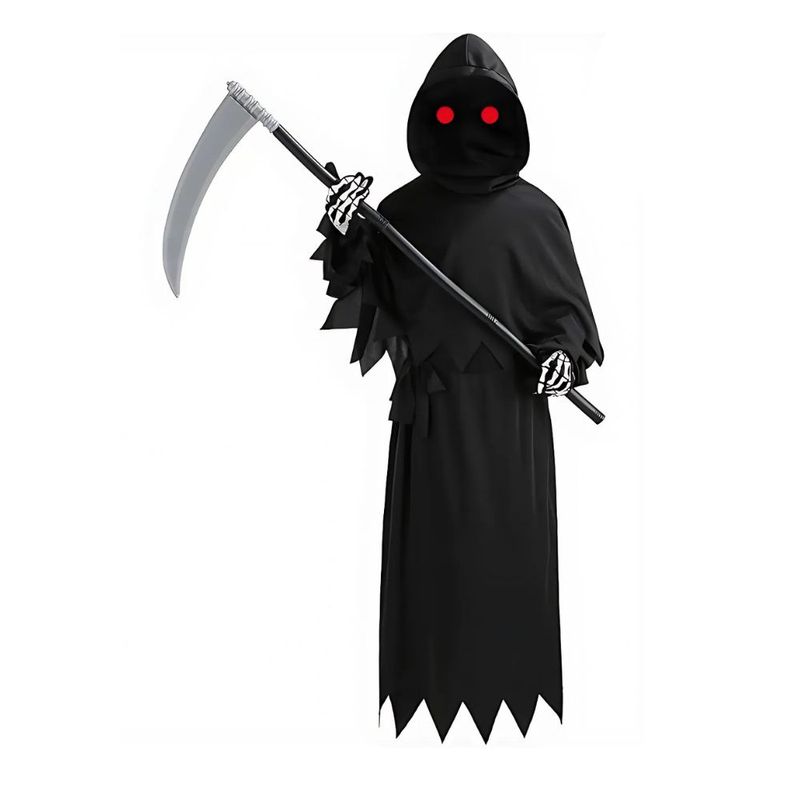 GENERICO - Disfraz La parca con Oz Talla M Halloween