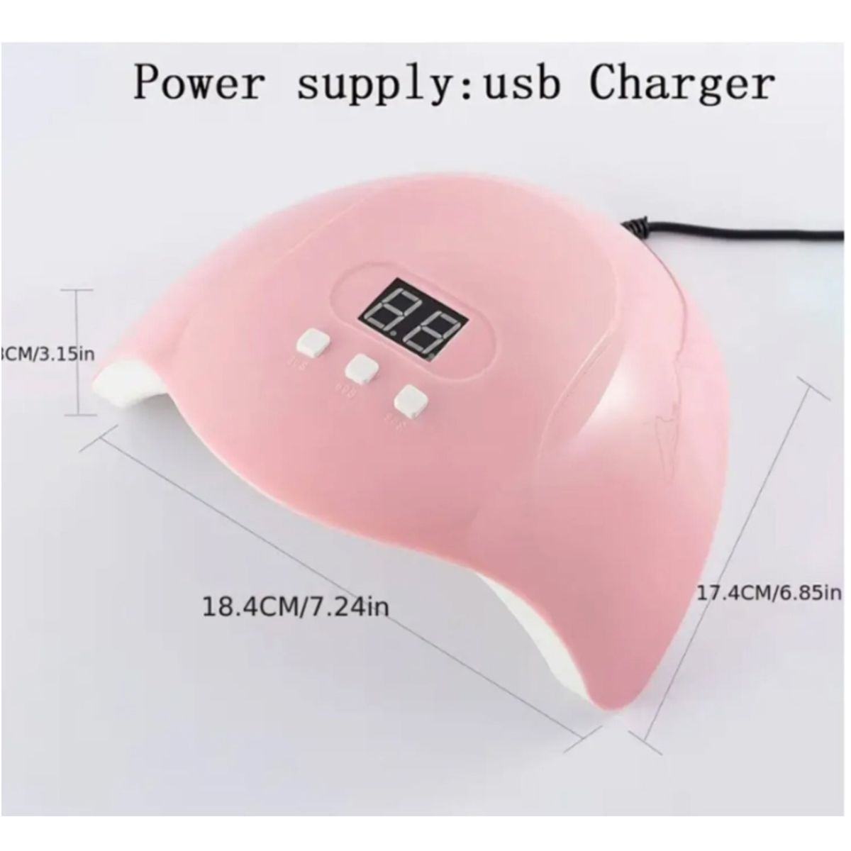 GENERICO - Secadora de uñas Manicure Lampara LED secador UV