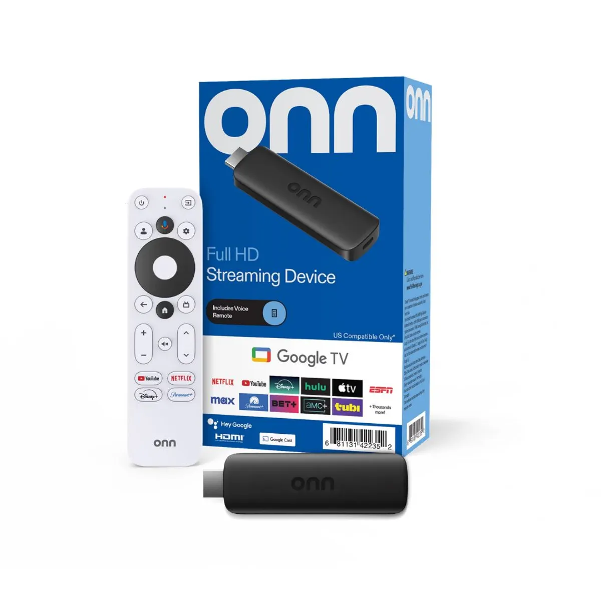 GOOGLE - Watch Onn Google Tv Full Hd Streaming 8gb Caja Azul 2024