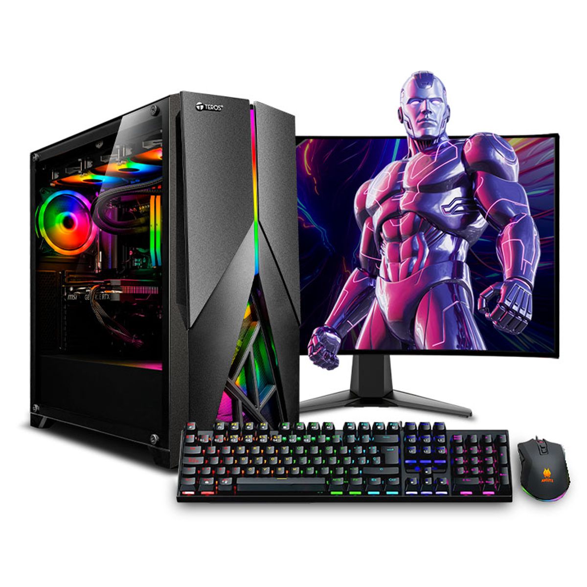 RYZEN - Pc Gamer AMD Ryzen 7 7800X3D 32GB DDR5 1TB 27 RTX5060TI 16GB Mipclista ULTRA COMPUTADORA