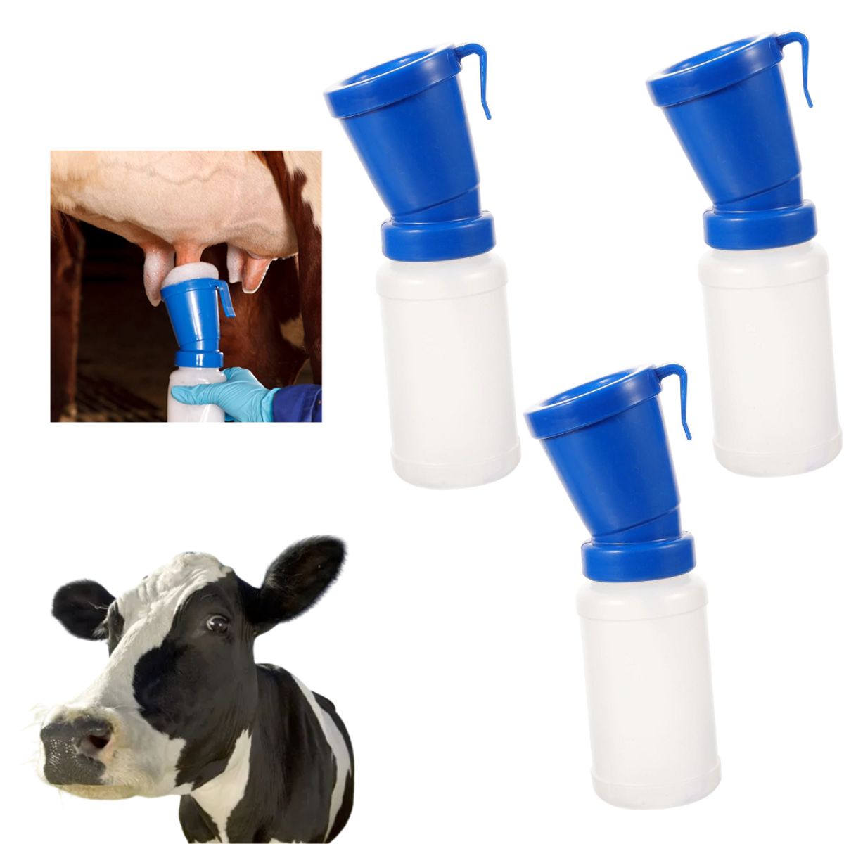 GENERICO - PACK X3 SELLADOR PARA PEZONES DE VACA PLÁSTICO REUTILIZABLE