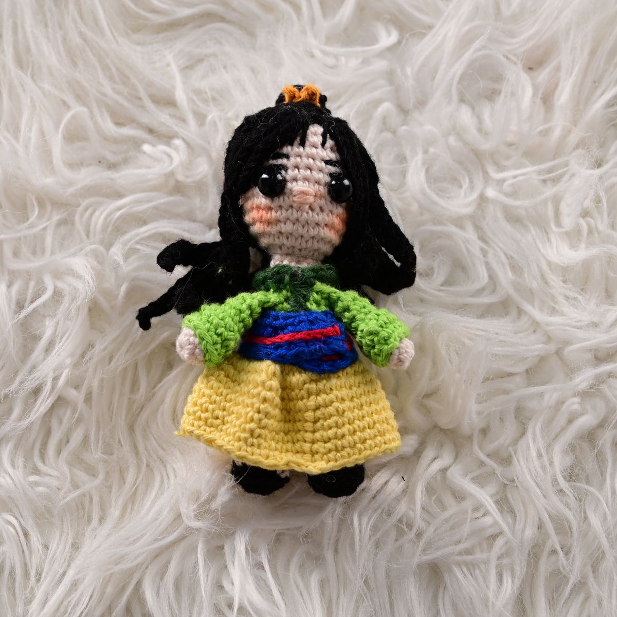 GENERICO - Ramo Mulán + Amigurumi - Princesas - Ramo de flores