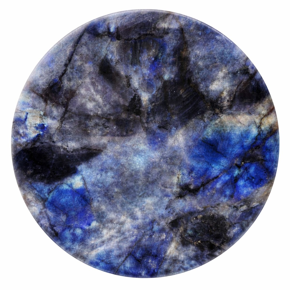 NOEL - Mesa de Comedor de Mármol Zafiro Night Redonda 100cm  Noel Deco