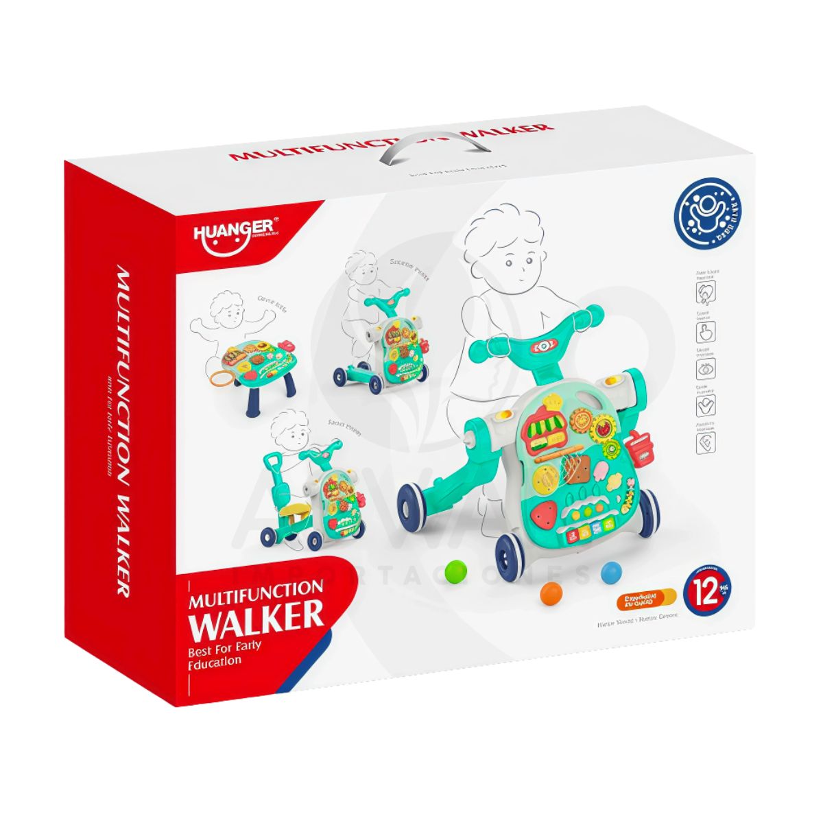 GENERICO - Andador Multifunción 5 en 1  Para Niños