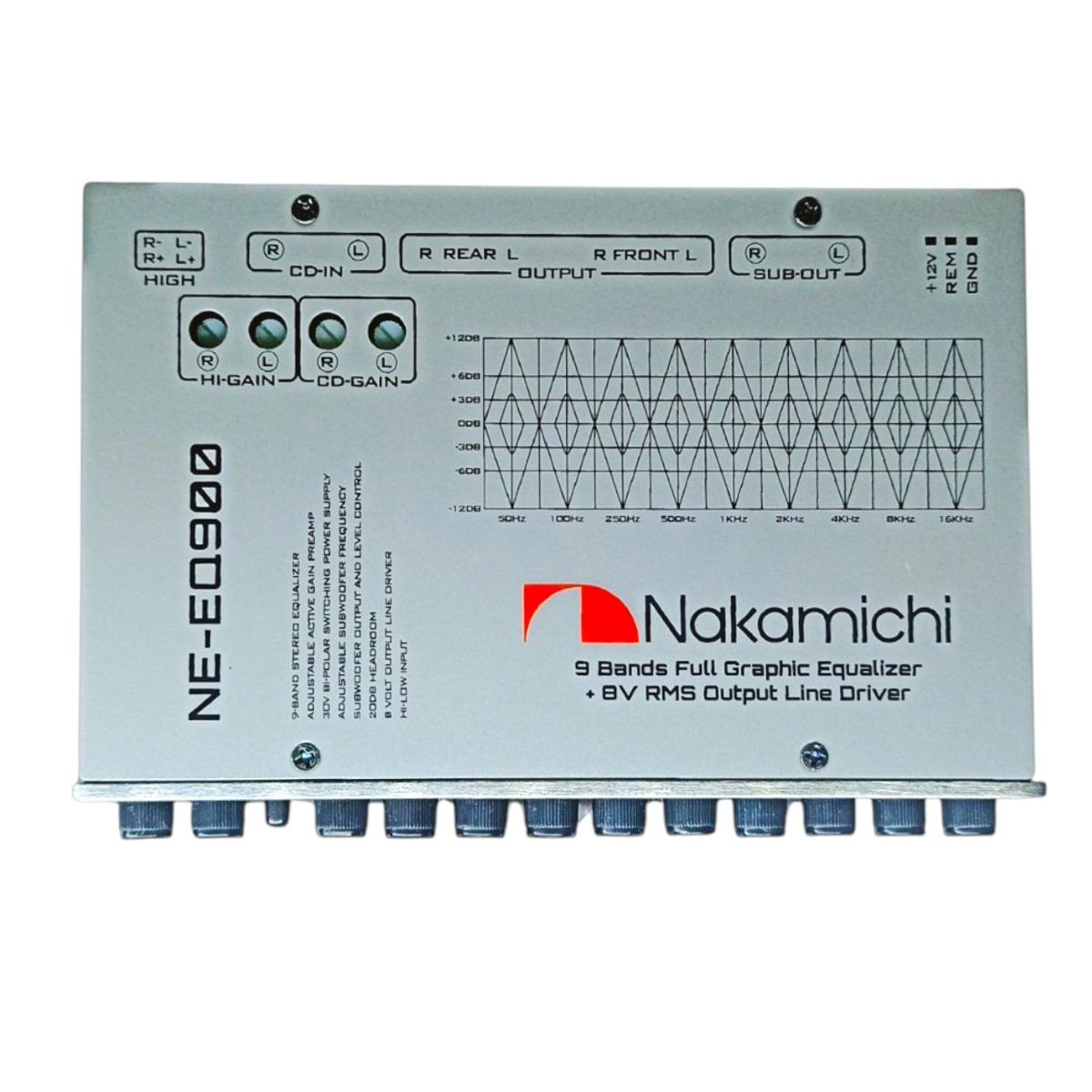 NAKAMICHI - Previo Ecualizador Nakamichi 9 Bandas