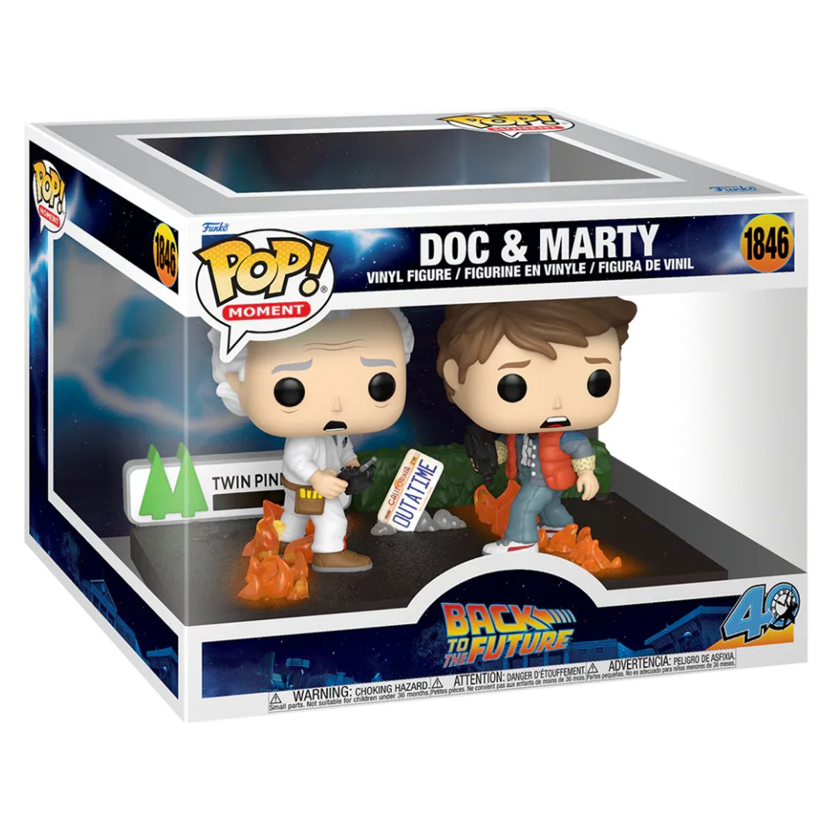 FUNKO - Funko Pop Doc Marty Movie Moment Back to the Future