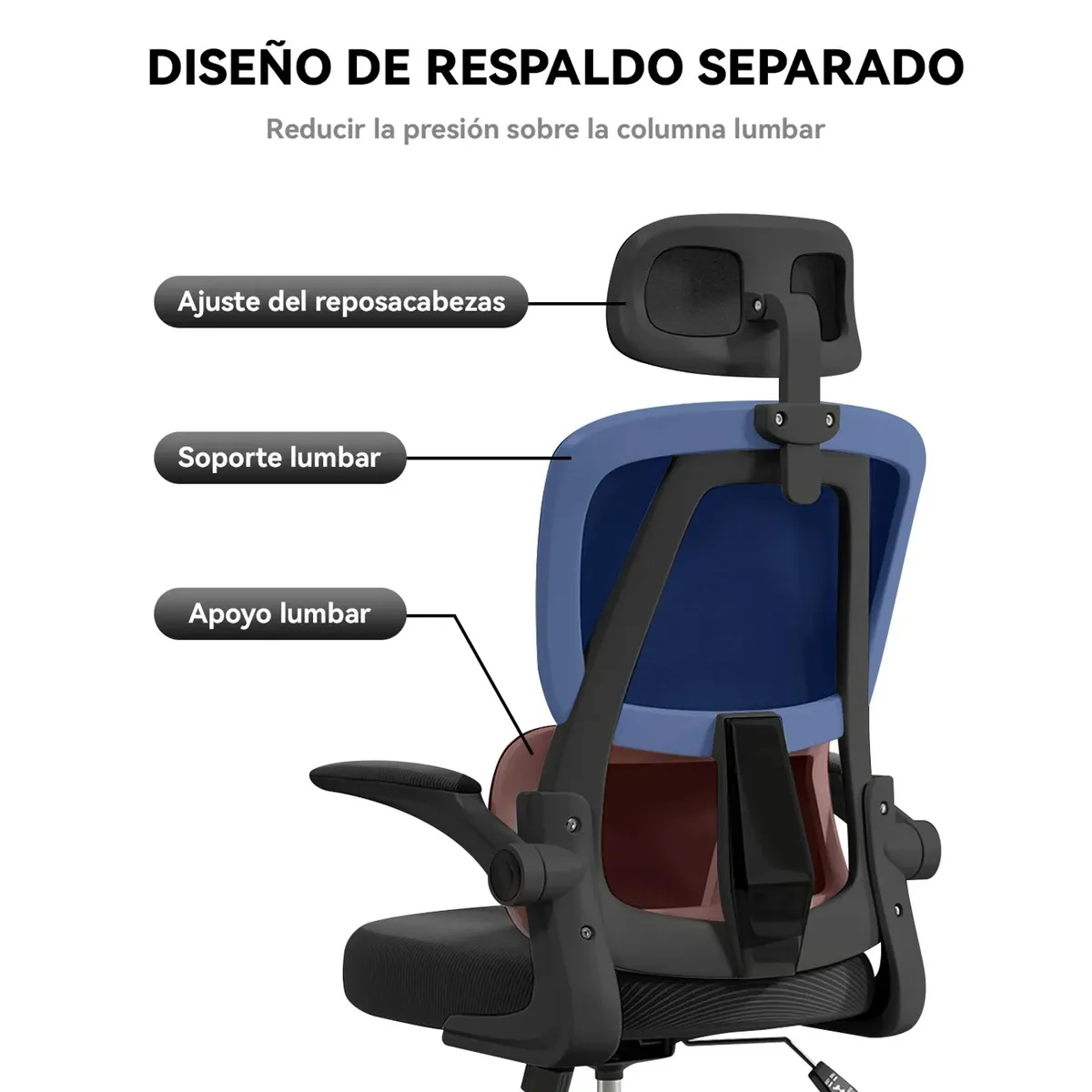 GENERICO - Silla De Oficina Reclinable con Apoyacabeza regulable